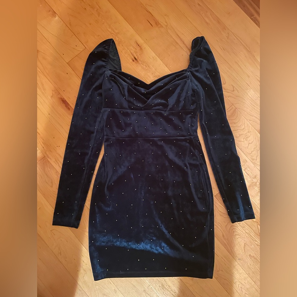 Navy blue sparkling Windsor homecoming dress